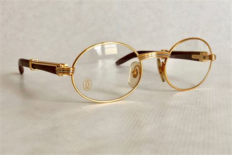 gold cartier glasses men's